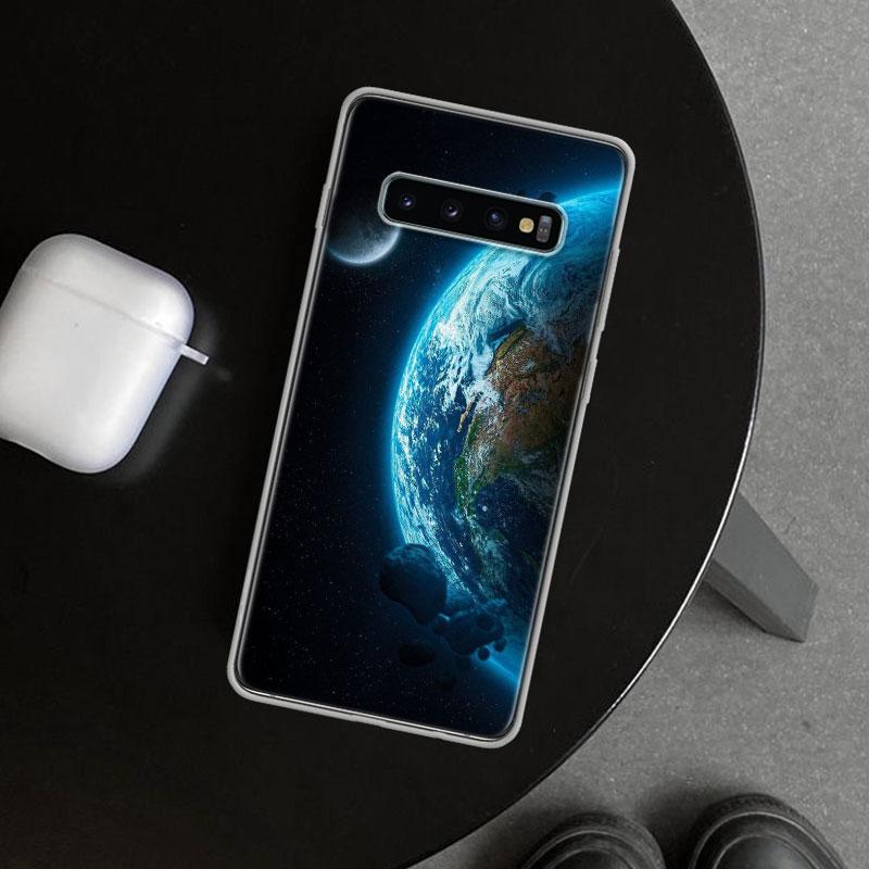 Earth Stars Space Phone Case Cover for Samsung Galaxy S26 S25 Edge S24 S23 Ultra S22 Plus S21 FE S20 + Art Customized Fundas Gal