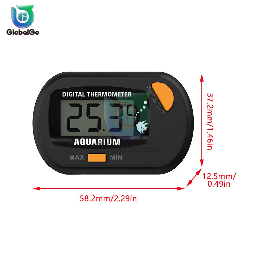 -50℃ - 70℃ Termômetro Digital para Aquário com Ventosa Sensor de Temperatura Medidor Testador Medição de Termômetro