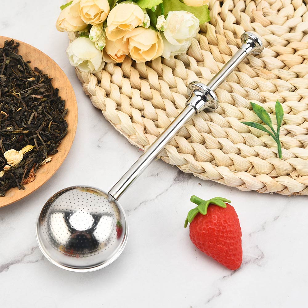 1pc Mesh Tea Infuser Strainer Diffuser Stainless Steel Reusable Cha Herbal Spice Coffee Filter Ball Teaware Kitchen Teapot Tools