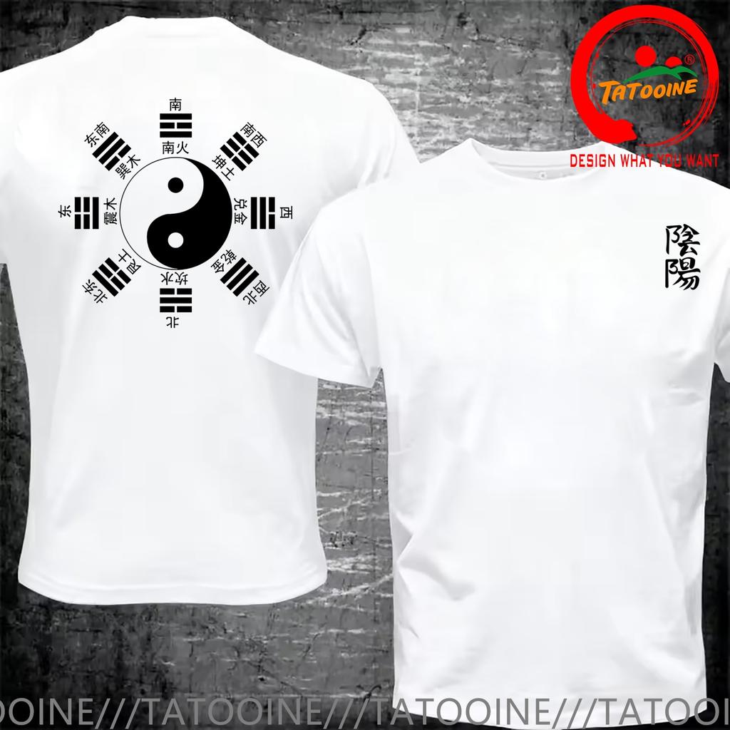 Funny Design Yin Yang Symbol Named Taiji Bagua Shirt Unisex Fashion Trendy Casual Clothing Stylish Tops Tee Shirt Leisure Tshirt