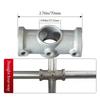 Fixed buckle Frame Fasteners Aluminum Alloy Steel Circular Pipe Connector  Steel Tube Shelf