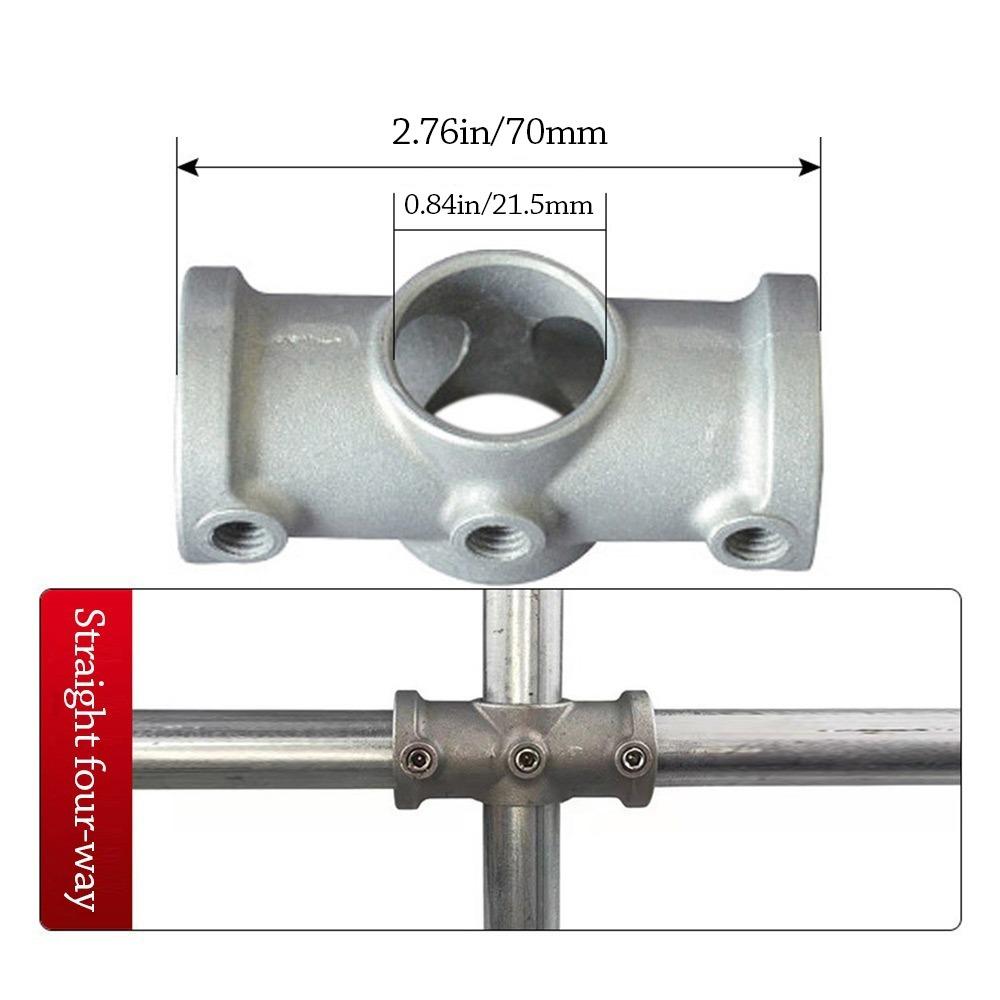 Fixed buckle Frame Fasteners Aluminum Alloy Steel Circular Pipe Connector  Steel Tube Shelf