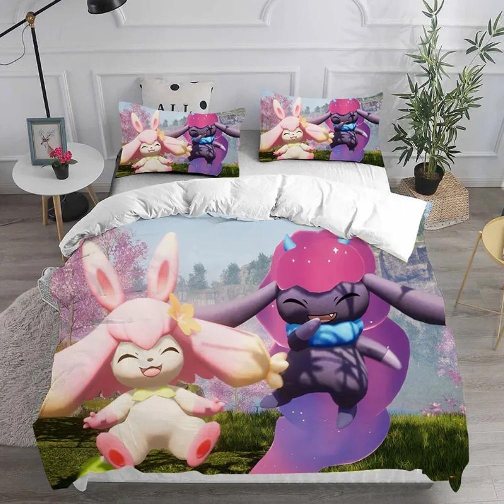 Game Characters Duvet CoverPalworld Bedding Collections3D Prints Palworld Quilt Cover 23 Pieces Collections Bedroom Decoration