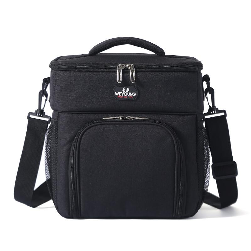Multifunctional Double Layers Tote Cooler Lunch Bags For Women Men Large Capacity Travel Picnic Lunch Box With Shoulder Strap