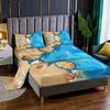 Ocean Beach Turtle Pattern Sheet Four-Piece Bedding Set Bedroom Dormitory Bedding Decoration