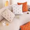 Halloween White Ghost Pillow Covers with A Little Ghost Pattern Fall Cushion Cover 45x45cm Holiday Decor for Sofa Living Room