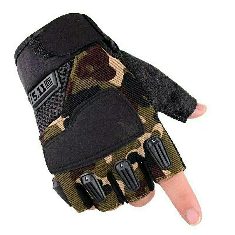 Spring/Summer Tactical Half-Finger Gloves for Outdoor Sports, Cycling, Mountaineering & Fitness