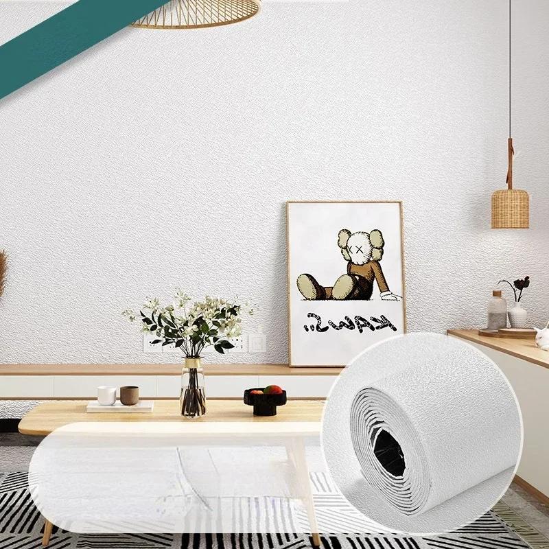 Panou de perete 3d autoadeziv 10m Tapet Spumă Fonoizolat Impermeabil Autocolant de perete 3D Design nou Tapet dormitor Îngroșare