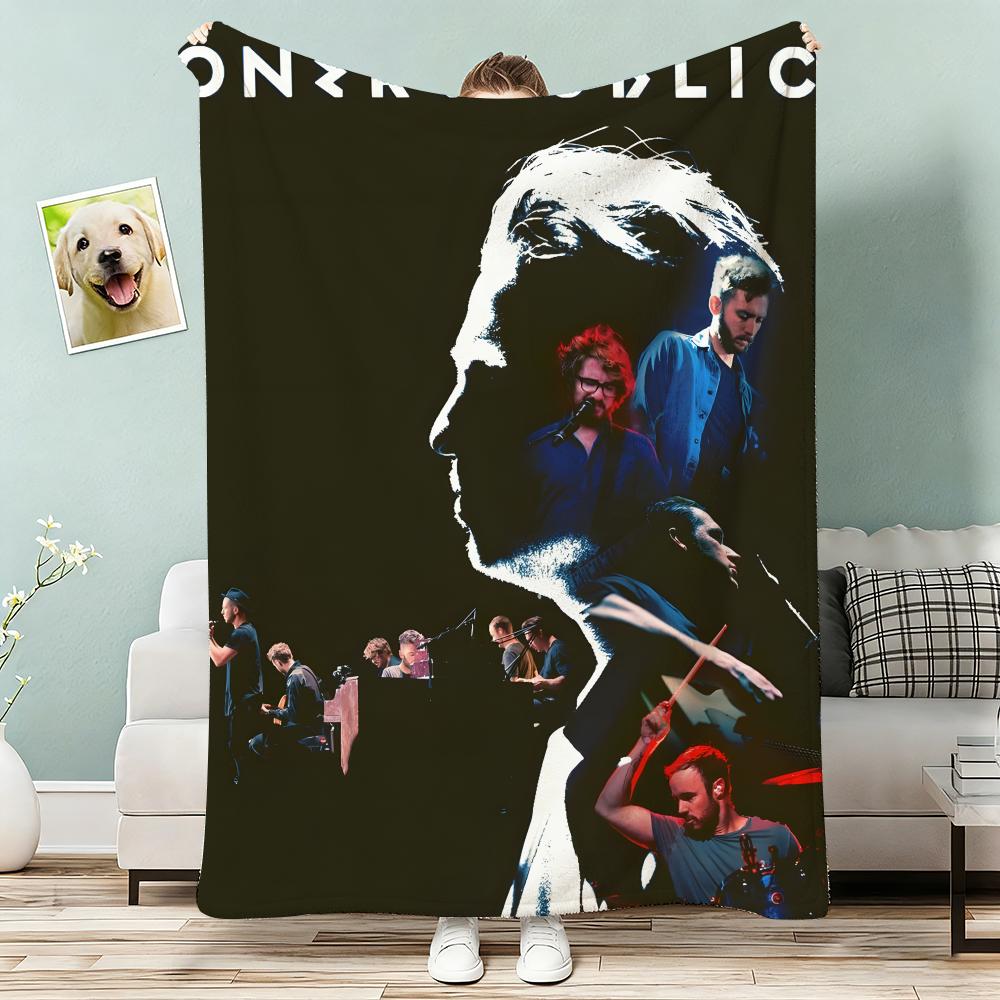 Onerepublic Throw Lightweight 240G Flannel Blanket Soft Skin-Friendly For Summer Cooling