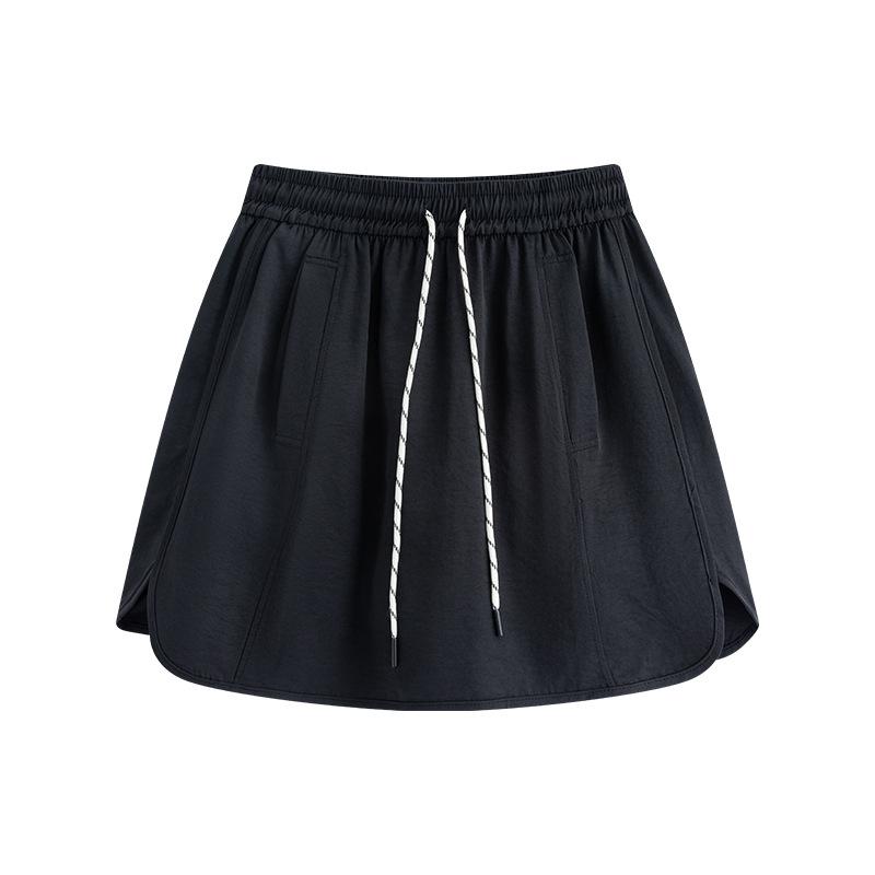 Culottes Women's Summer New White Ice Silk Outer Wear Thin Five-point Pants Casual Loose Wide-leg Yamamoto Shorts