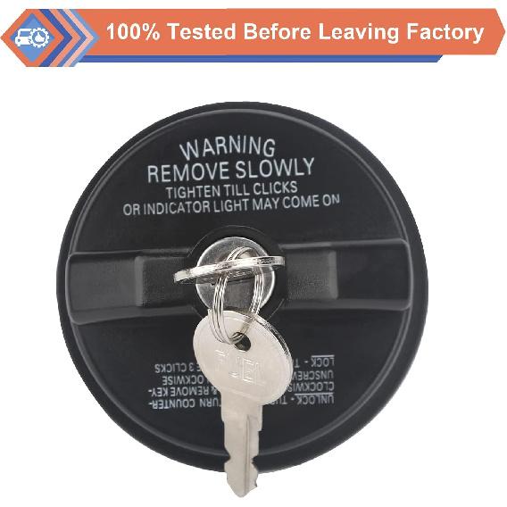 ZONFANT Locking Gas Cap W/2 Keys, Lock Fuel Cap Compatible With Chevy Honda Nissan Acura Mazda Cadillac GMC Vehicle 4Runner FJ Cruiser Silverado