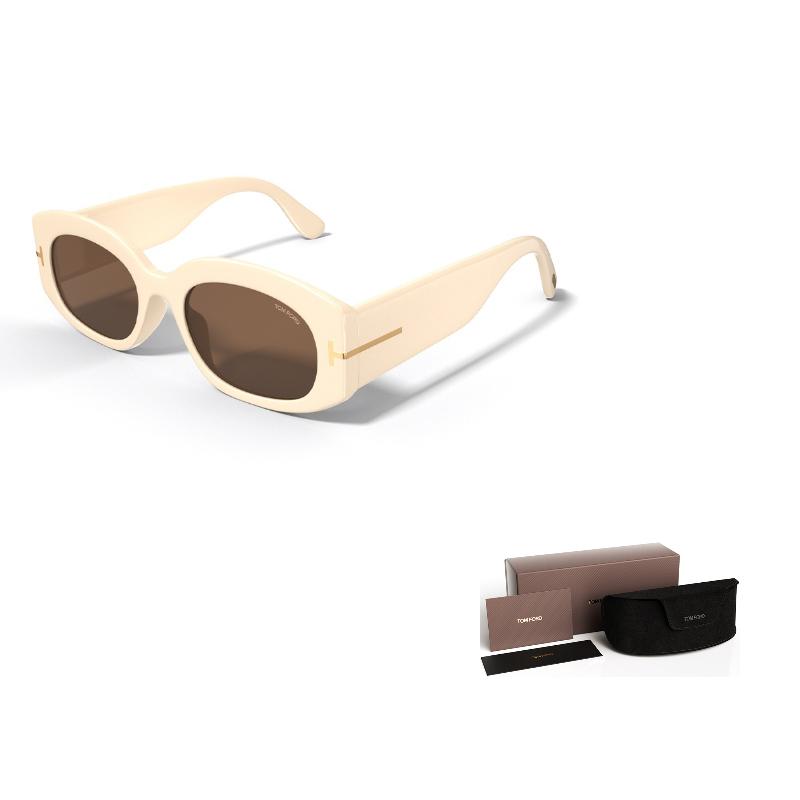 TF High-End Narrow Cat Eye Sunglasses Unisex Sunglasses FT1187