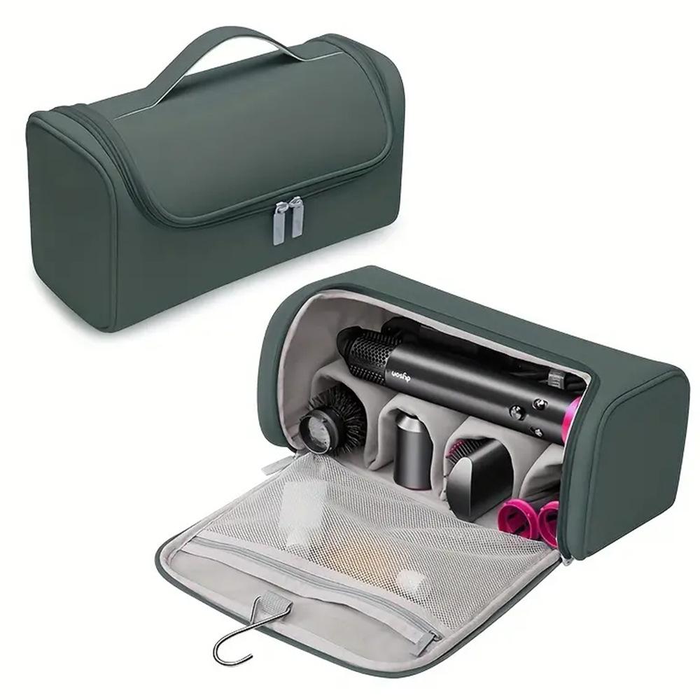 Travel Case for Dyson Hair Dryer Portable Storage Bag with Metal Hanging Hook for Dyson Airwrap Curling Iron Styling Accessories