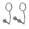 Metal Round Head Double Ball Head Anal Hook Adult Supplies Sex Toys Back Court Expansion Short Hook Fold Hook Hook Anal Hook