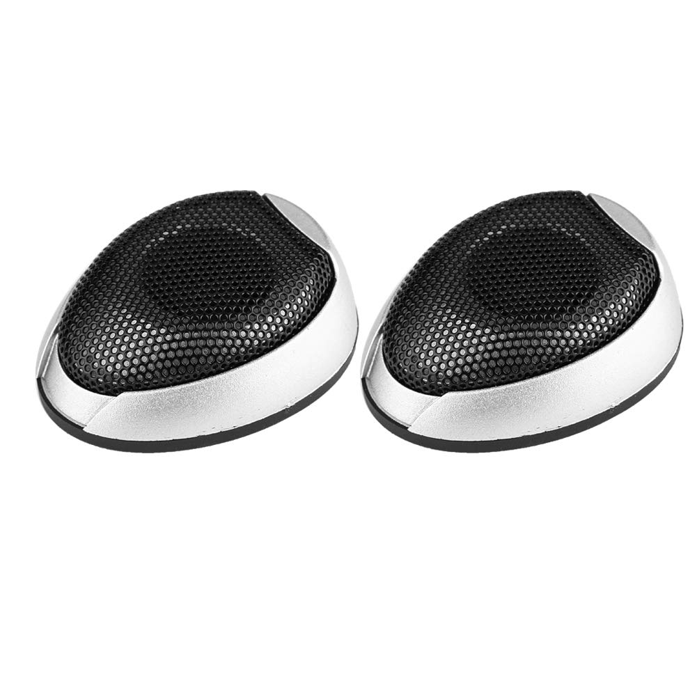 Car Speaker, Car Speaker 1000W Mini Audio Round Adhesive Loudspeaker Automotive Speaker with Glue (Sliver)