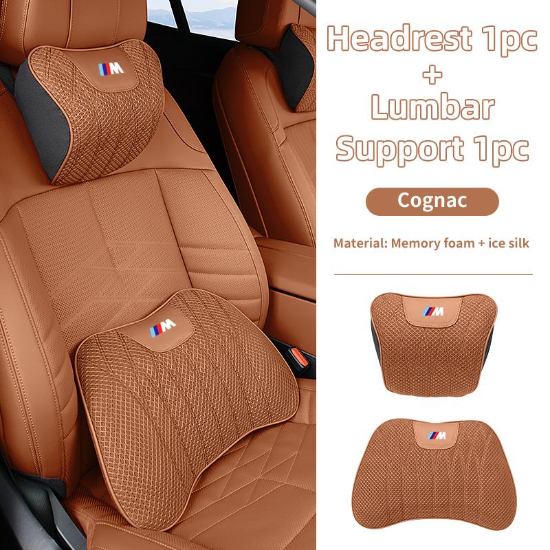 

Ice Silk Car Headrest Neck Cushion For BMW 3 5 Series G30 G60 G32 G20 F10 F30 X3 G01 X5 G05 Lumbar Support Pillow Seat Cushion