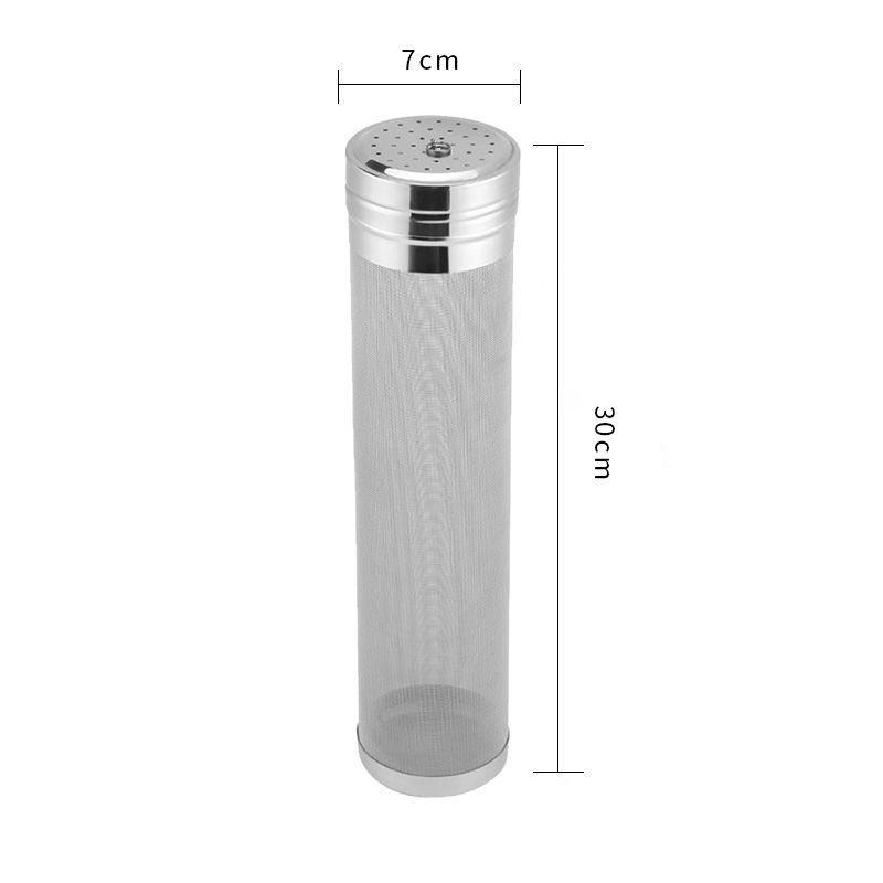 304 Stainless Steel Beer Hop Filter Barrel - Home Brewing Mesh Tube for Impurity Filtration