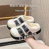 EVA Kids' Waterproof Cotton Slippers - Warm, Retro, Indoor/Outdoor Wear