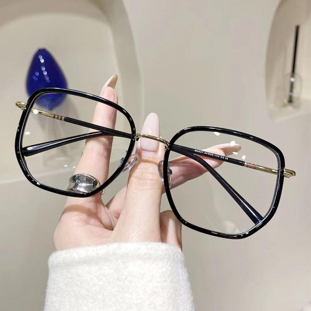 Fashion Retro Square Reading Glasses Men Women Anti Blue Light Computer Glasses Playing Games Eye Protection Big Frame Eyewear