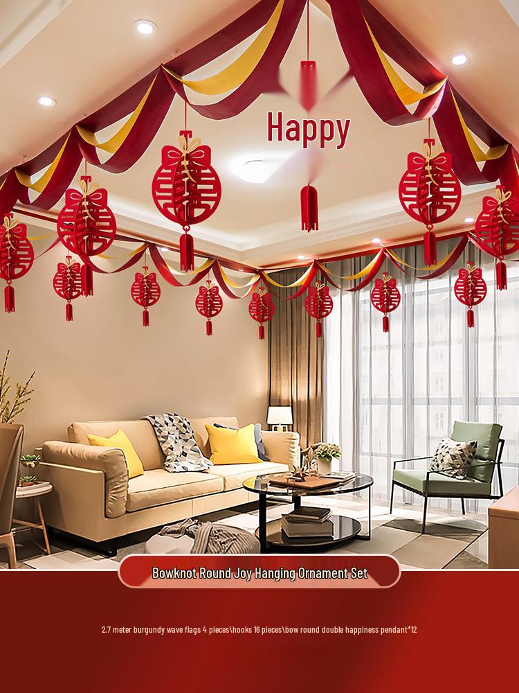 Wedding Room Decoration Set for Bride and Groom's New Home