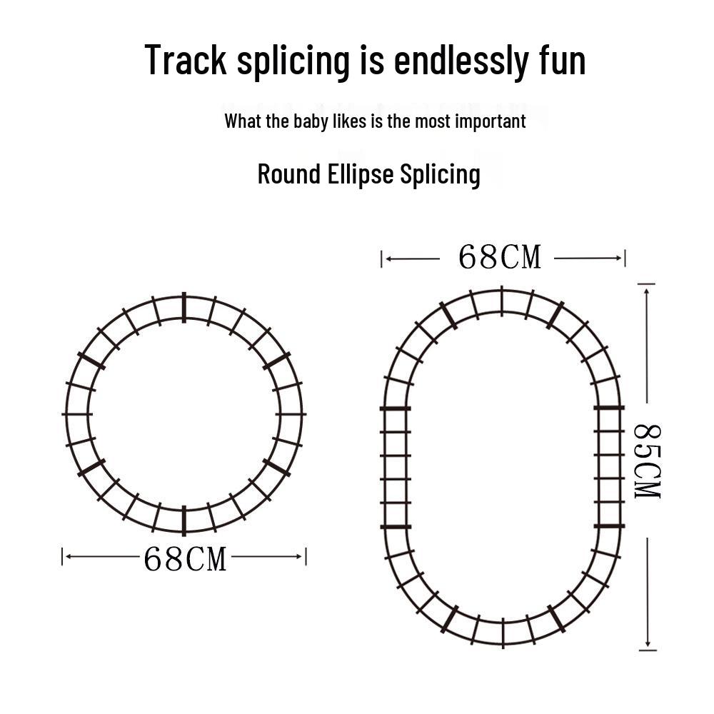 Mini Electric Track Train Toy for Kids - Christmas Edition