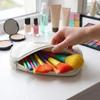 10Piece Dopamine Rainbow Makeup Brush Set with UltraSoft Bristles for Face and Eyes