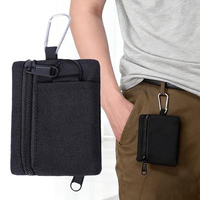 Mini Porte-Cartes Porte-Clés pour Hommes Femmes Professionnel Compact Étui à Clés Petit Portefeuille à Monnaie