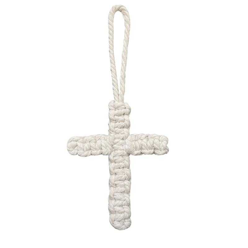 Кресты Брелок Ручная Работа Карабин Бохо Стиль Украшение Мягкий Хлопковый Шнур Подарок