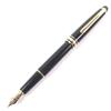 Montblanc Fountain Pen Meisterstück Classic White Star Black Gold 14K Mens Used
