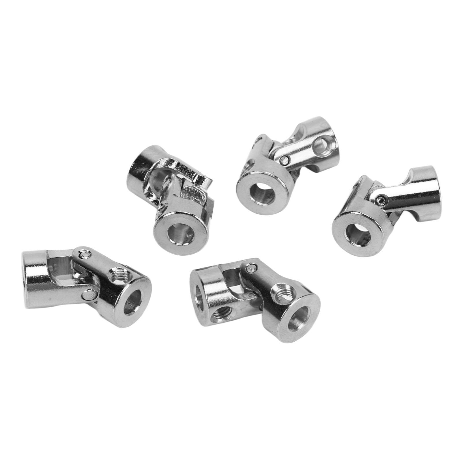 

5PCS 5mm Universal Joint Couplers 45 Steel Motor Shaft Coupling Connector for RC Model Cars Ships