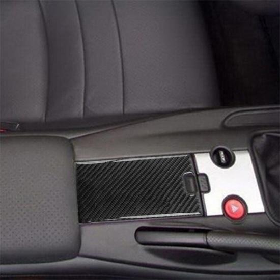 Carbon Fiber Interior Central Storage Box Cover Trim For 2004-2009 Honda S2000