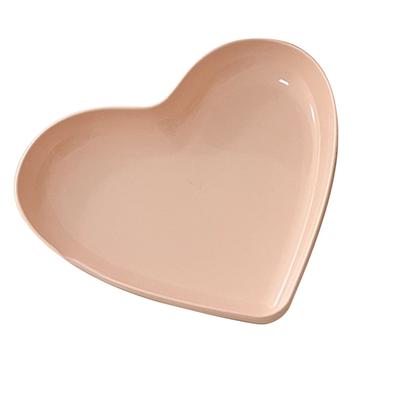 Serving Platter Heart Shape Dinner Plate Plastic Easy To Clean Versatile Kitchen Dinnerware for Party Gathering Wedding