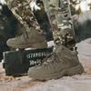 New Men's Tactical Boot Breathable Safety Anti-Slip Hunting Boot Motorcycle Male Army Boots Desert Climbing Hiking Shoes Size Plus