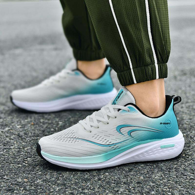 summer mesh breathable lightweight large size sports shoes student high school entrance examination carbon board racing special running shoes