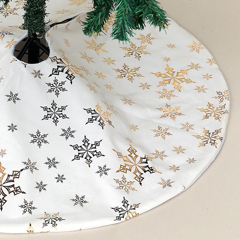 Creative Cartoon Print Christmas Tree Skirt - Festive Home & Party Decoration