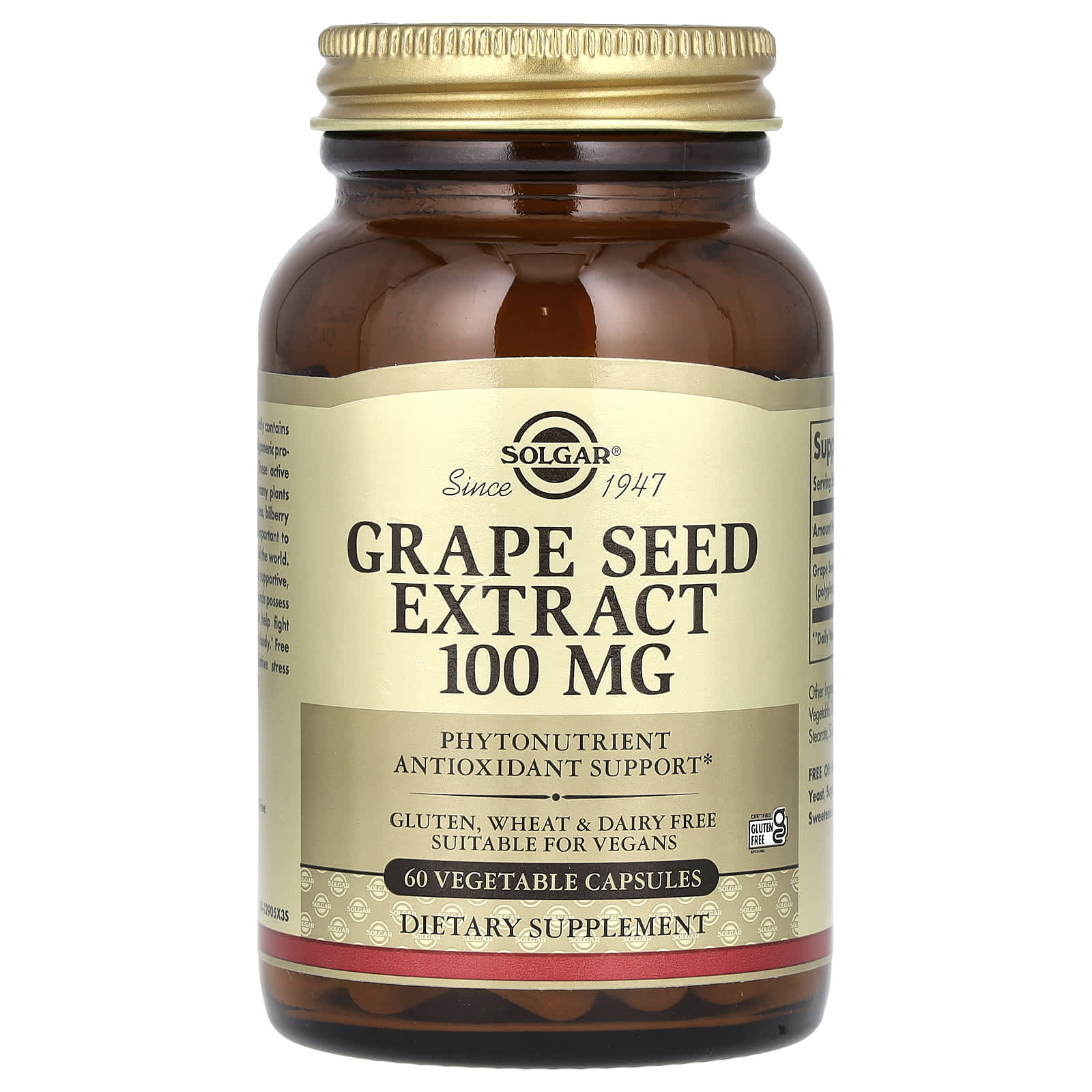 

Grape Seed Extract, 100Mg, 60 Veggie Caps