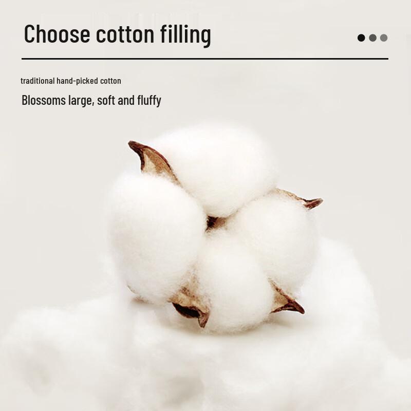 Thick Warm Cotton Blend Quilt for Single Bed