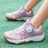 High Quality Pink Tennis Shoes For Girls Professional Badminton Shoes Kids Trainers Knob Breathable Mesh Children's Sports Shoes