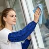 1 Paio di Maniche da Braccio Impermeabili a Prova di Olio con Polsini Elastici in PVC Maniche Protettive Lunghe per Cucina Pulizia Lavoro Manuale