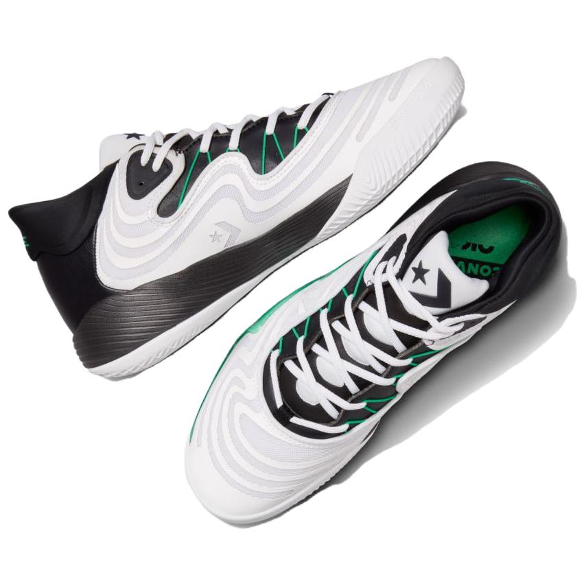 Converse All Star BB Shift CX White Black Apex Green Unisex Sneakers A08648C