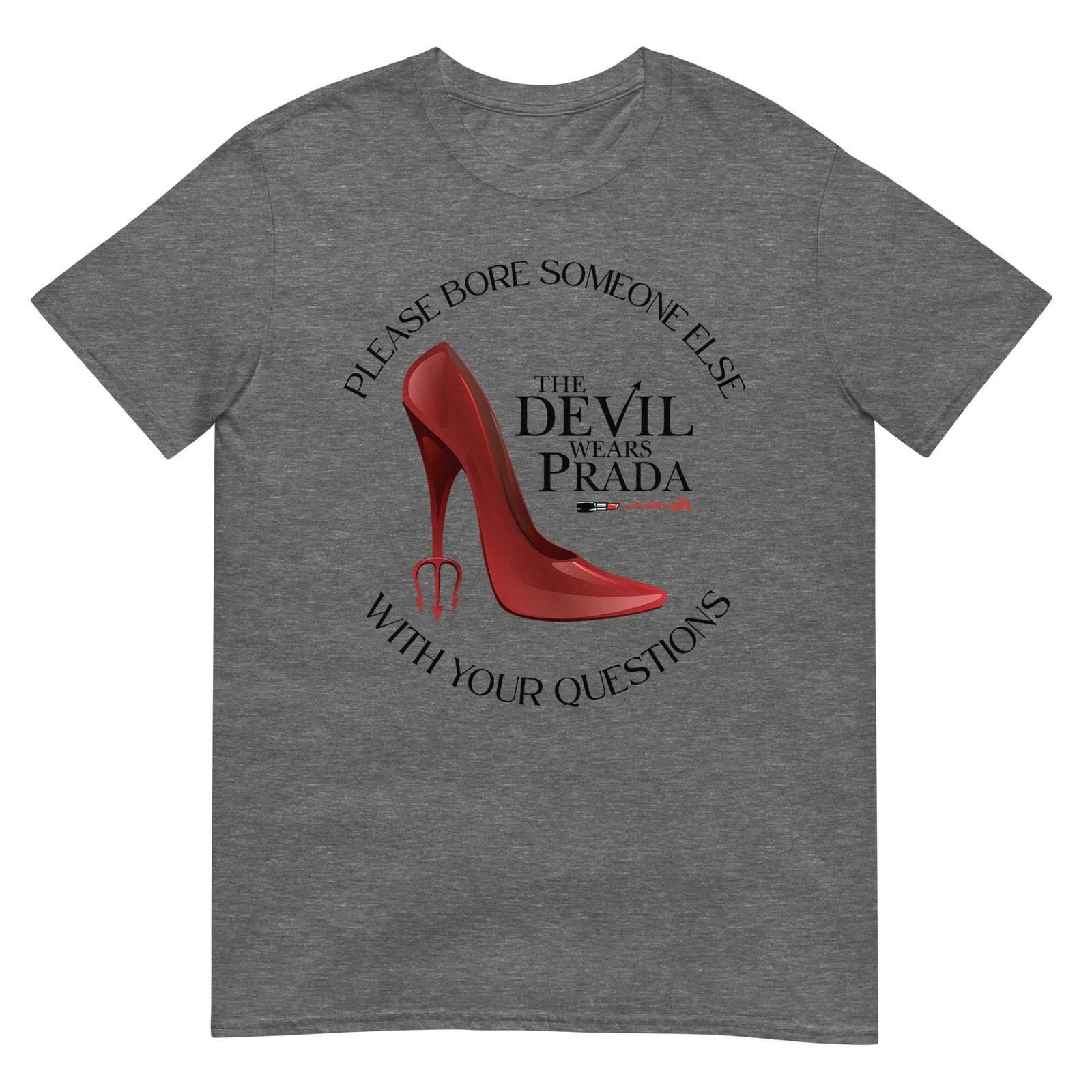 

2026 Summer New Unisex Fashion Oversized Tshirt Movie Merchandise The Devil Wears Prada 2 Miranda Priestly Cotton Unisex Shirt 4XL