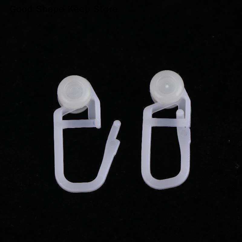 Blind Curtain Roller Hangers - 50Pcs Universal Track Rings and Hooks