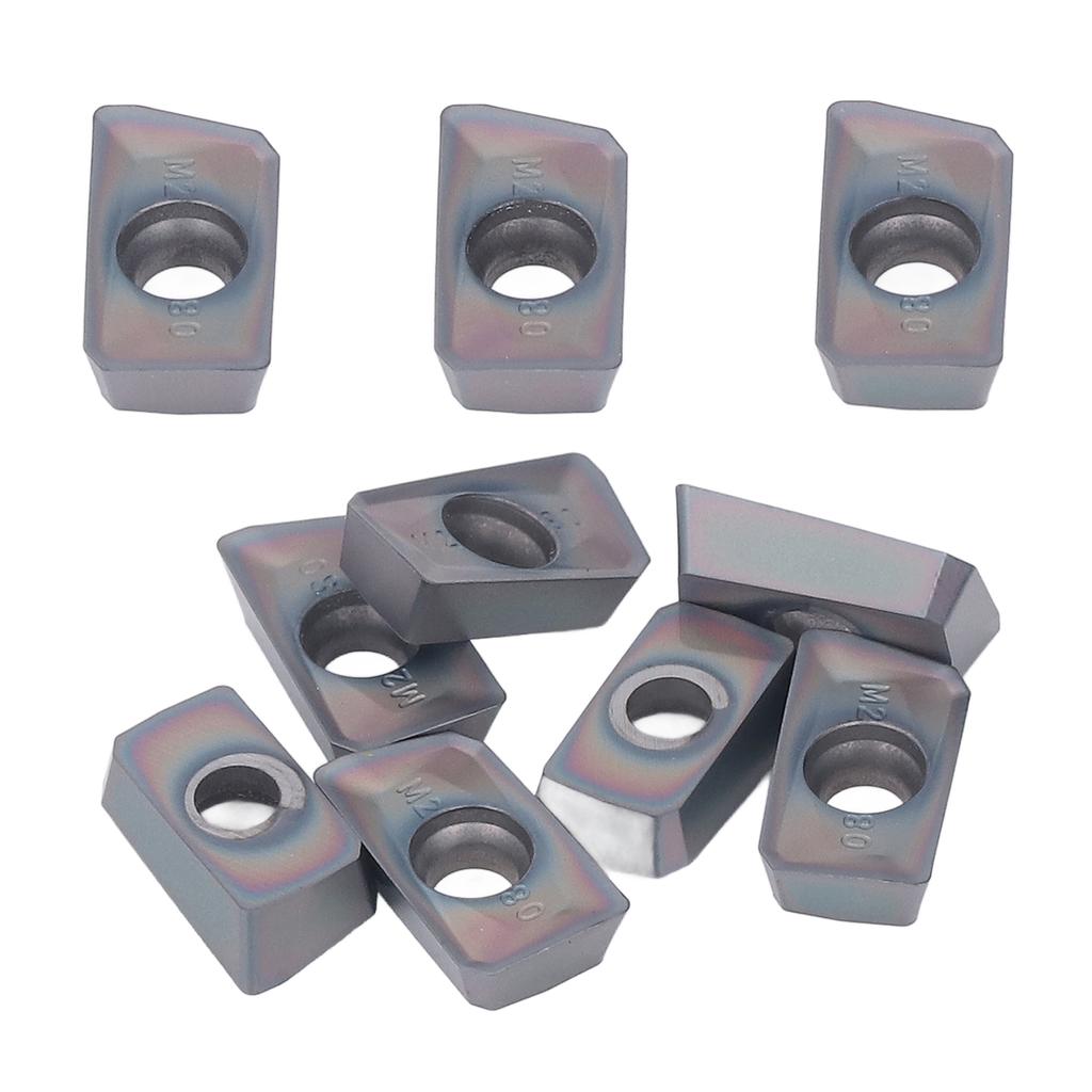 10 Pcs Woodworking Turning Insert Lathe Carbide Finishing Blades Coated CNC Milling Cutters