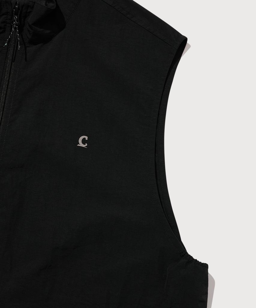 COVERNAT Nylon Track Vest Black