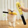 Funny Interactive Dog Toys Baseball Stick Design Plush Squeaky Pet Toys Grinding Teeth Creative Chew Toy For Small Medium Dog