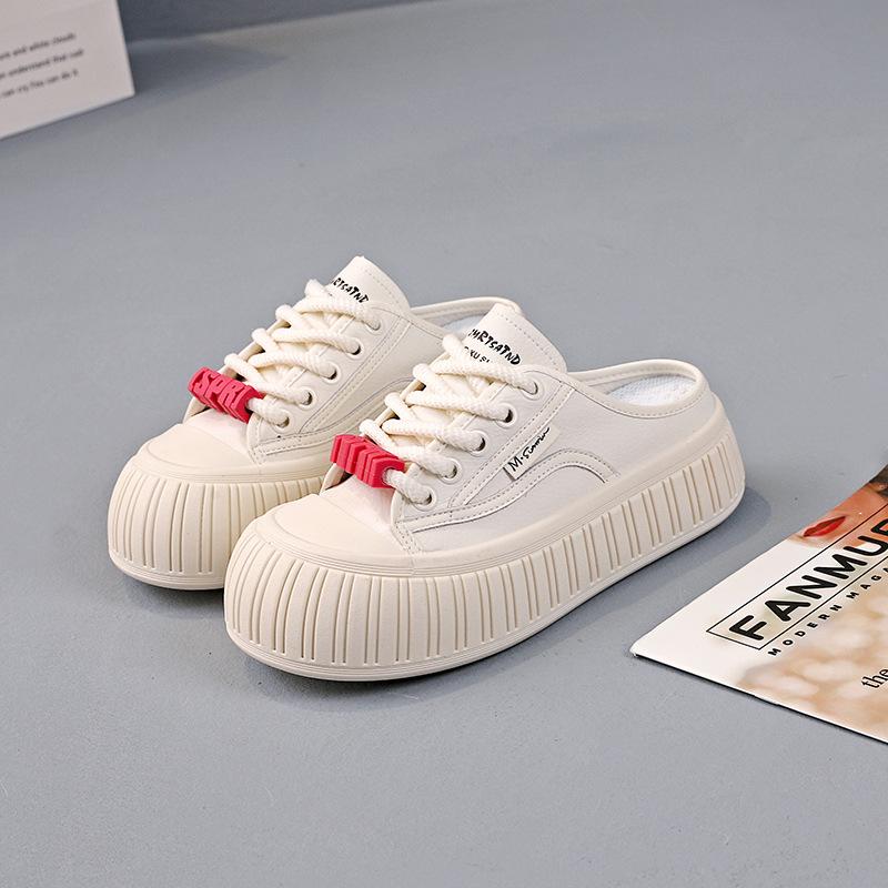 

Полупрозрачные женские туфли летние сандалии с одной педалью и сумкой на голову, наступающие на дерьмо, ощущение внешней одежды, нескользящие, для беременных женщин, классные тапочки A0 35