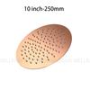 Brushed Rose Gold Rain shower head stainless steel Ultrathin water pressurize shower head in rose gold, Grey, brushed gold