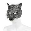 1PC Half Face 3D Animal Mask Cosplay Wolf Head Mask Realistic Costume Accessories Props Werewolf Mask PU Foam