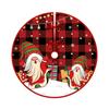 90CM Santa Claus Xmas Tree Bottom Decorative Snowman Elk Xmas Tree Carpet  New Year