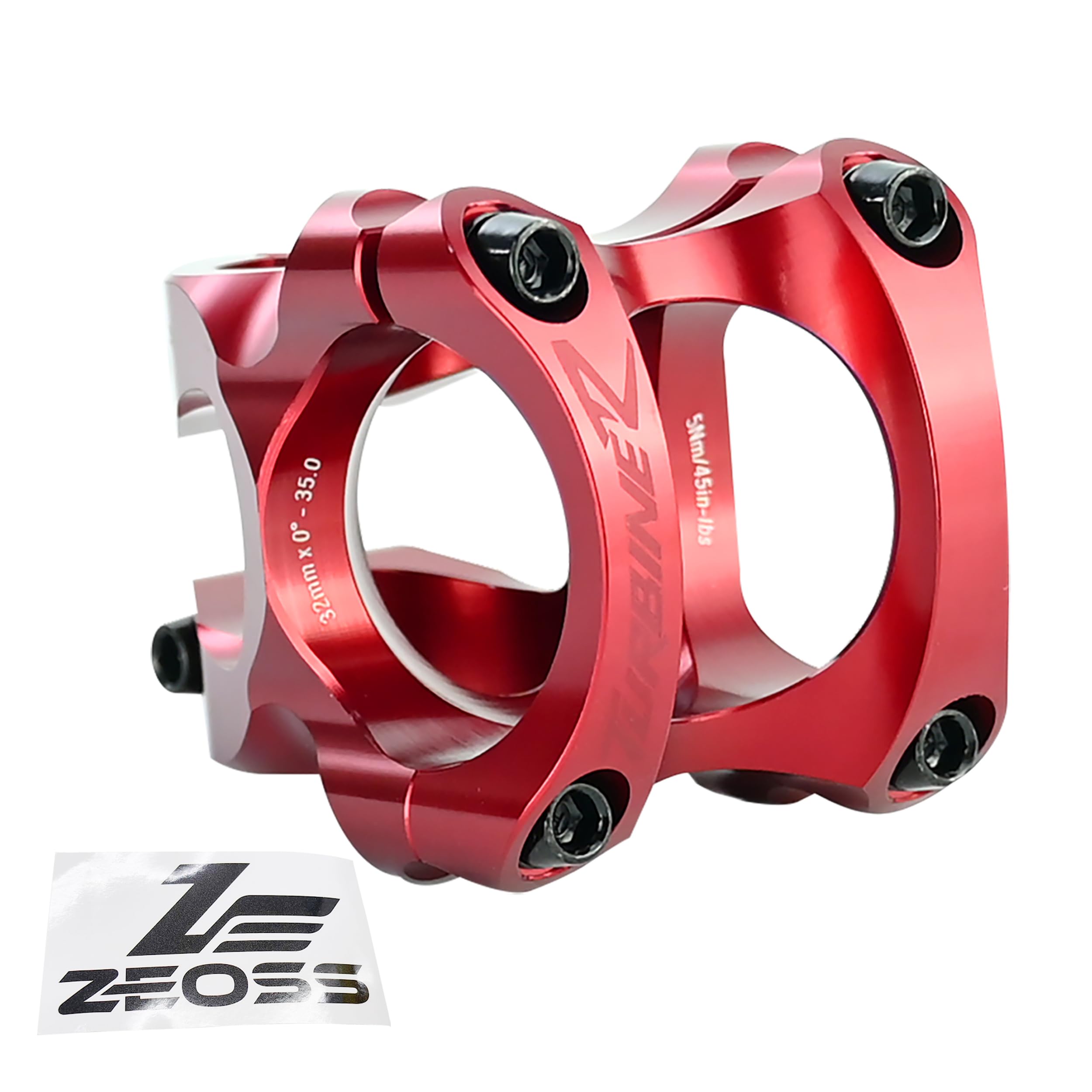 

ZEOSS RaceFace Turbine R 35 MTB Stem 35x32mm 0 Degree Red Sticker +/- RF3180-ZEO
